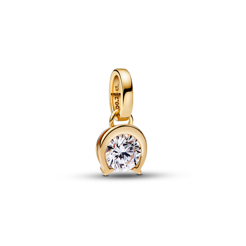 Pandora Talisman diamant cultivé en laboratoire pendentif fer à cheval avec 0,25 carat tw en or 14 K