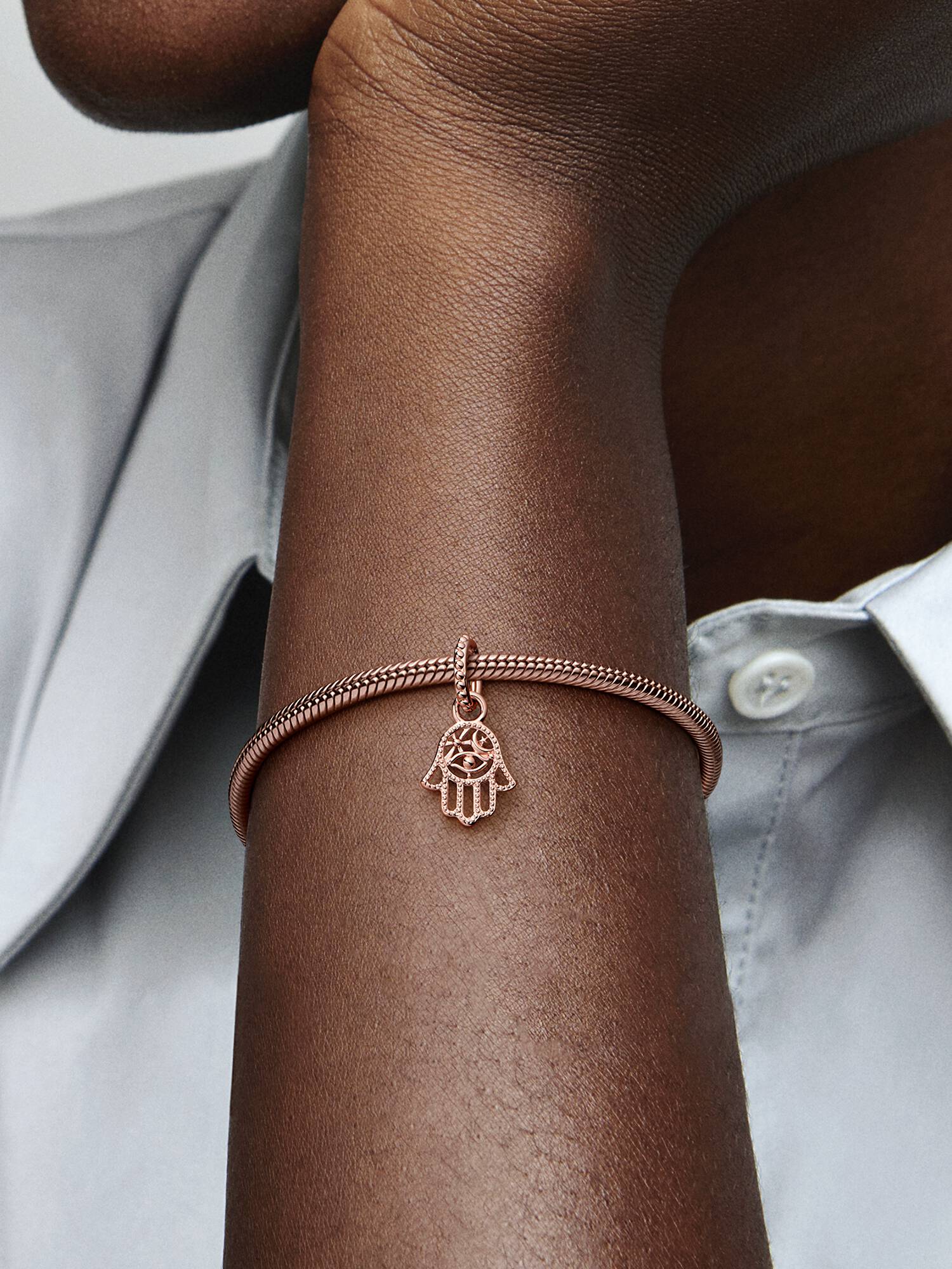 FINAL SALE - Protective Hamsa Hand Dangle Charm