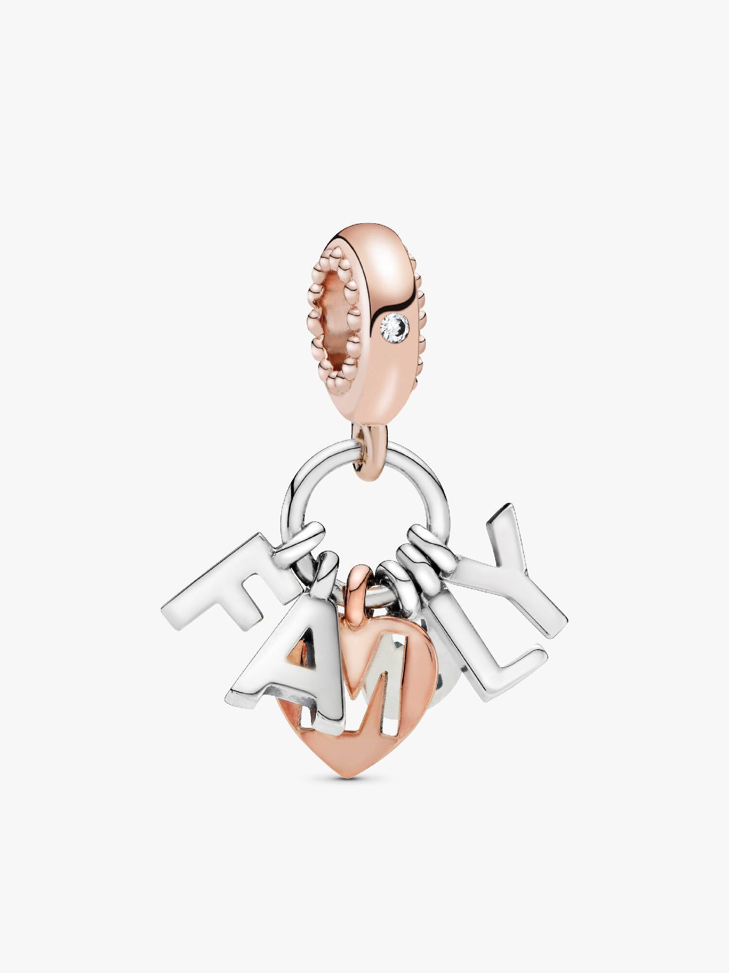 Family Letters Dangle Charm