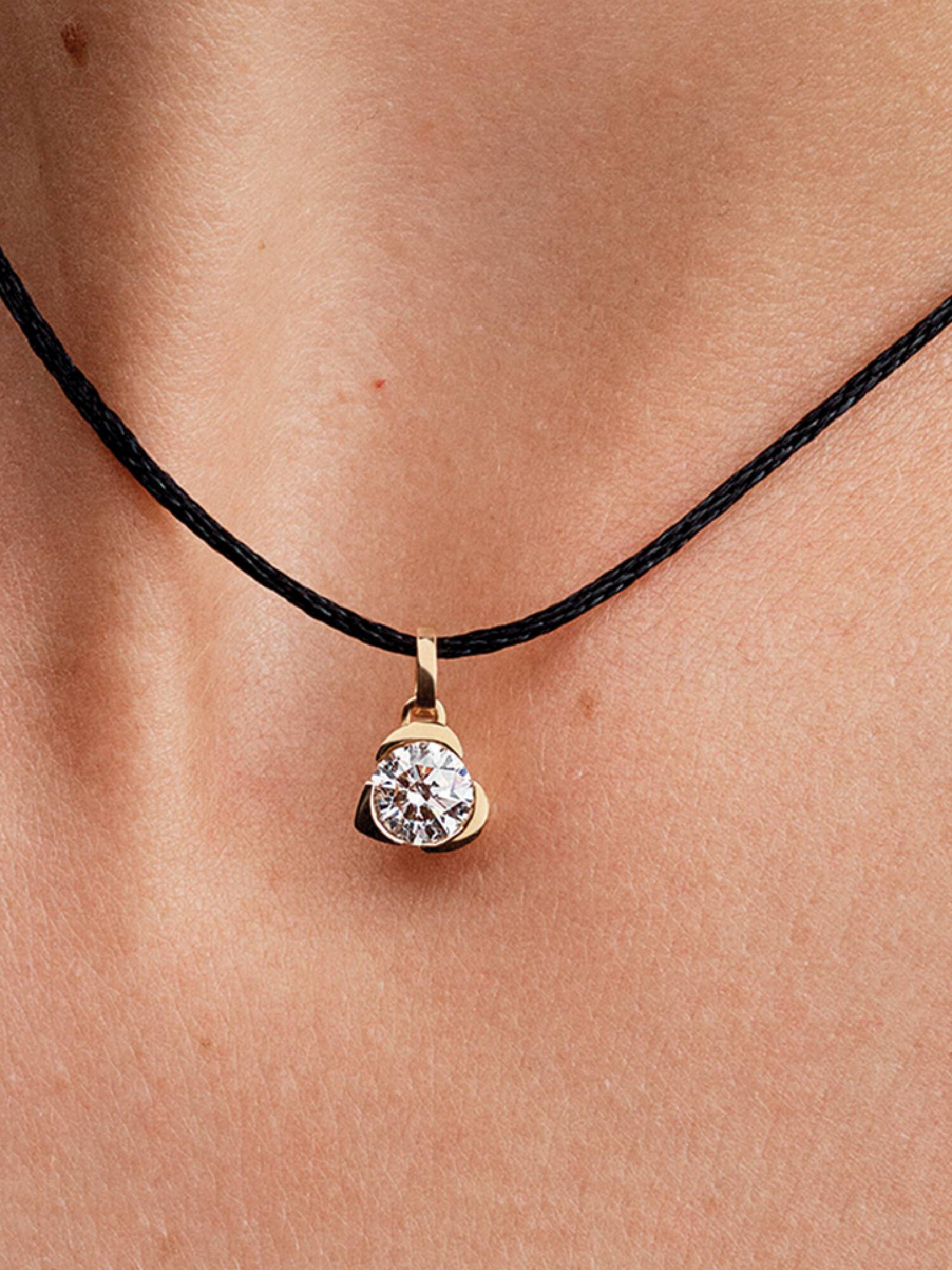 VENTE FINALE -  Pendentif à diamant cultivé en laboratoire en forme de cœur Pandora Talisman
