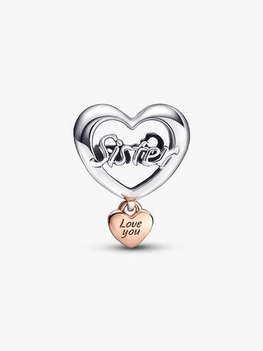 Charm Cœur « Love You Sister »