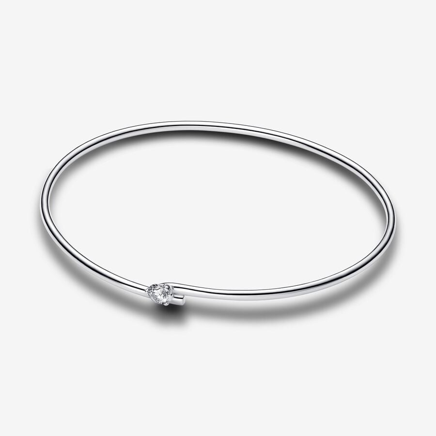 Pandora Nova diamant créé en laboratoire bracelet rigide ouvert avec 0,25 carat tw en argent sterling image number 0