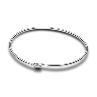 Pandora Nova diamant créé en laboratoire bracelet rigide ouvert avec 0,25 carat tw en argent sterling