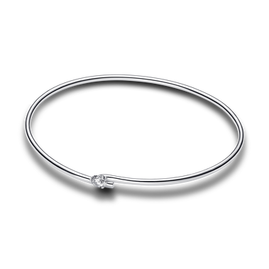 Pandora Nova diamant créé en laboratoire bracelet rigide ouvert avec 0,25 carat tw en argent sterling