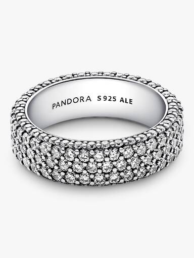 Pavé Triple-row Ring