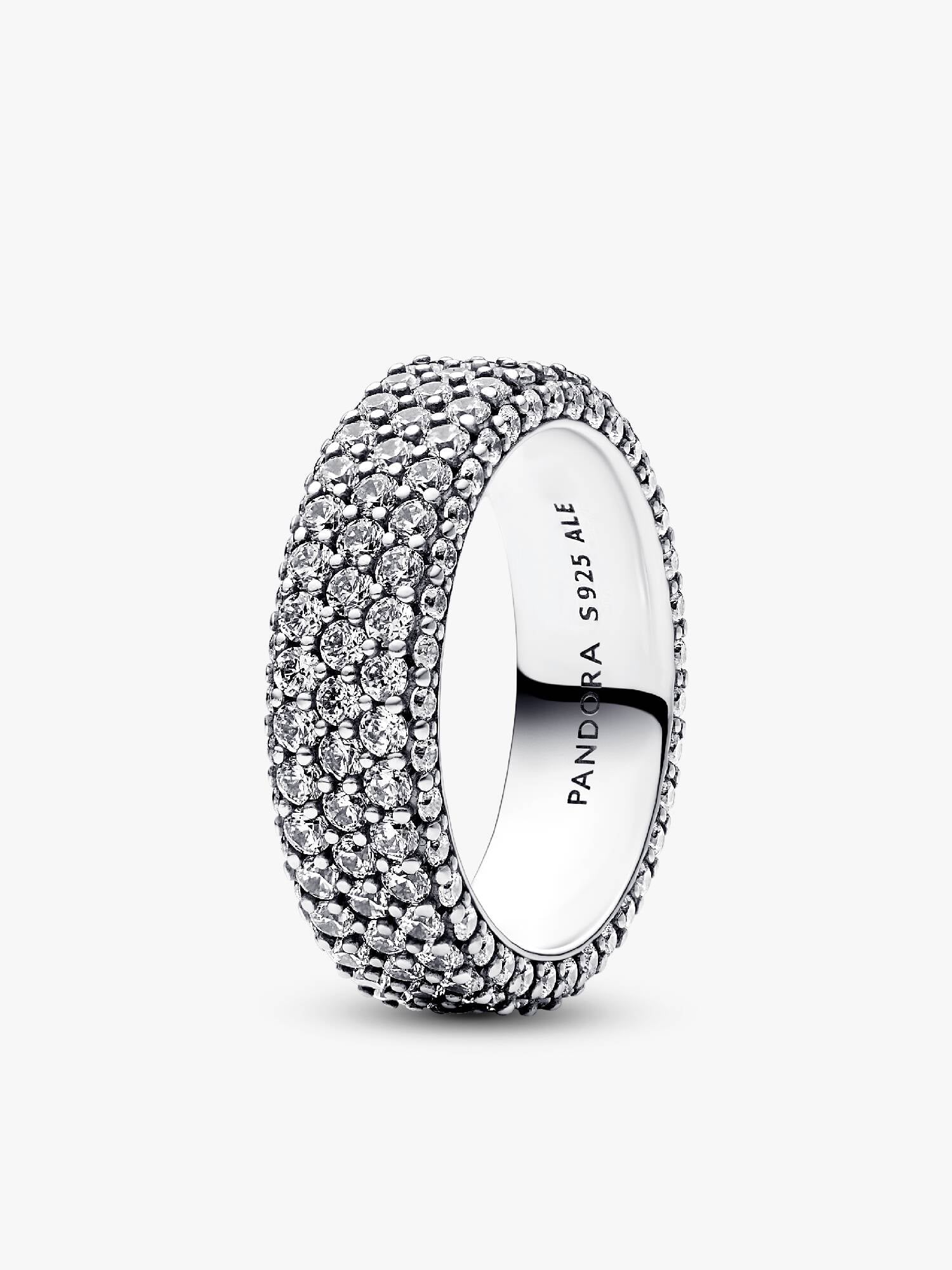 Pavé Triple-row Ring