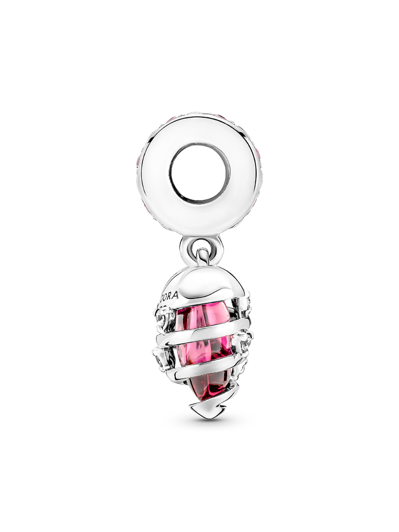 FINAL SALE -Reveal Your Love Heart Spiral Dangle Charm