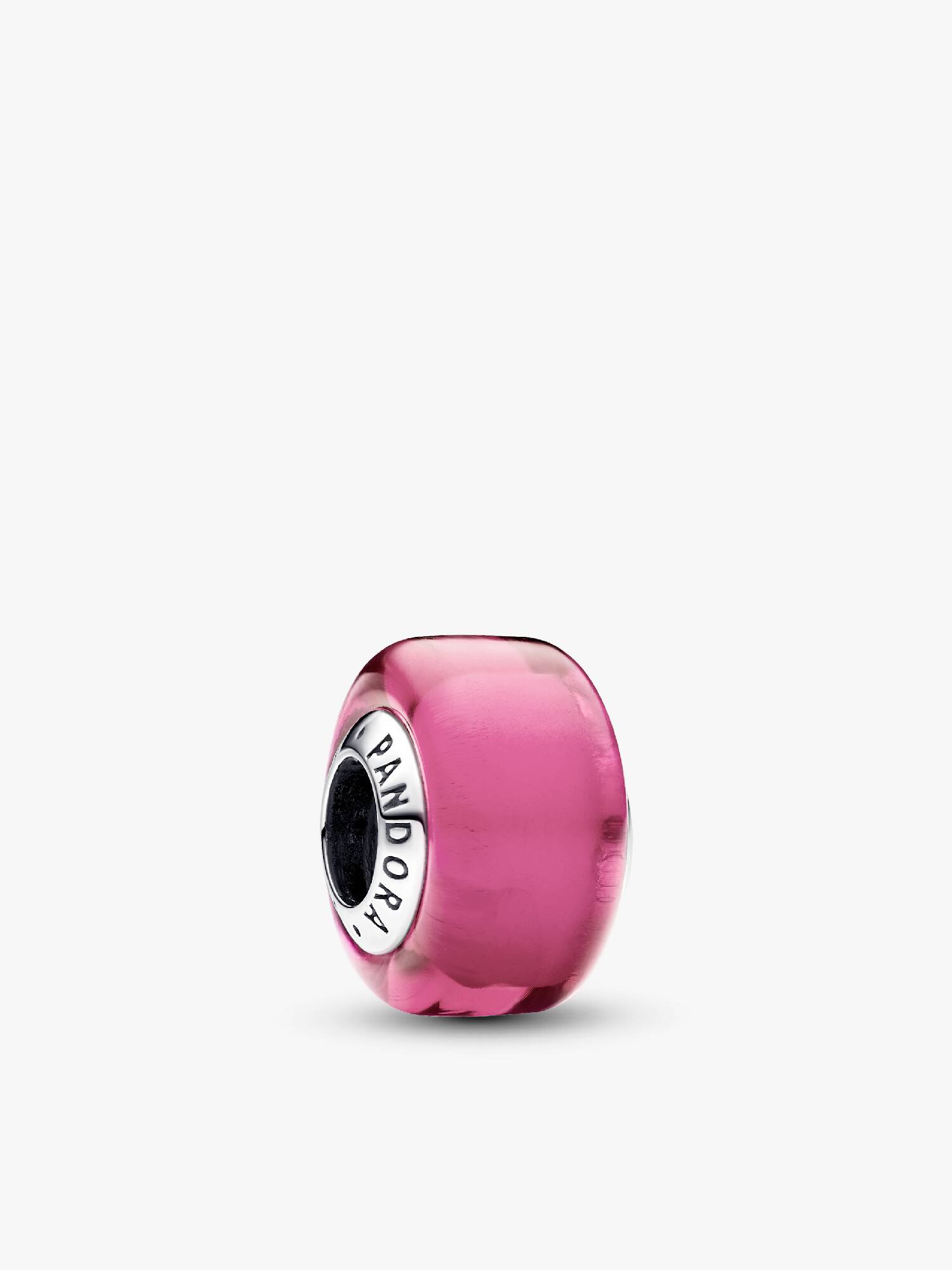 Mini charm rose en verre de Murano