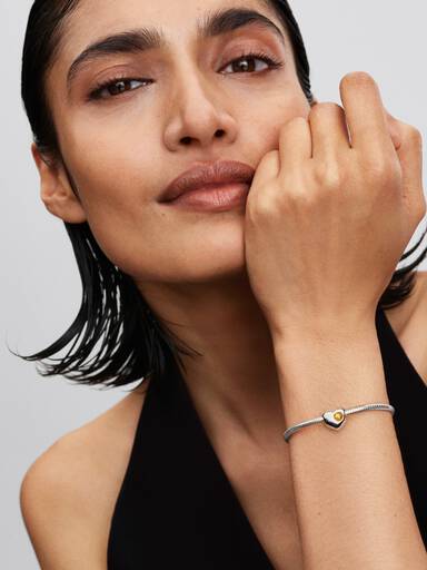 Charm Cœur avec pierre couelur miel de novembre gravable