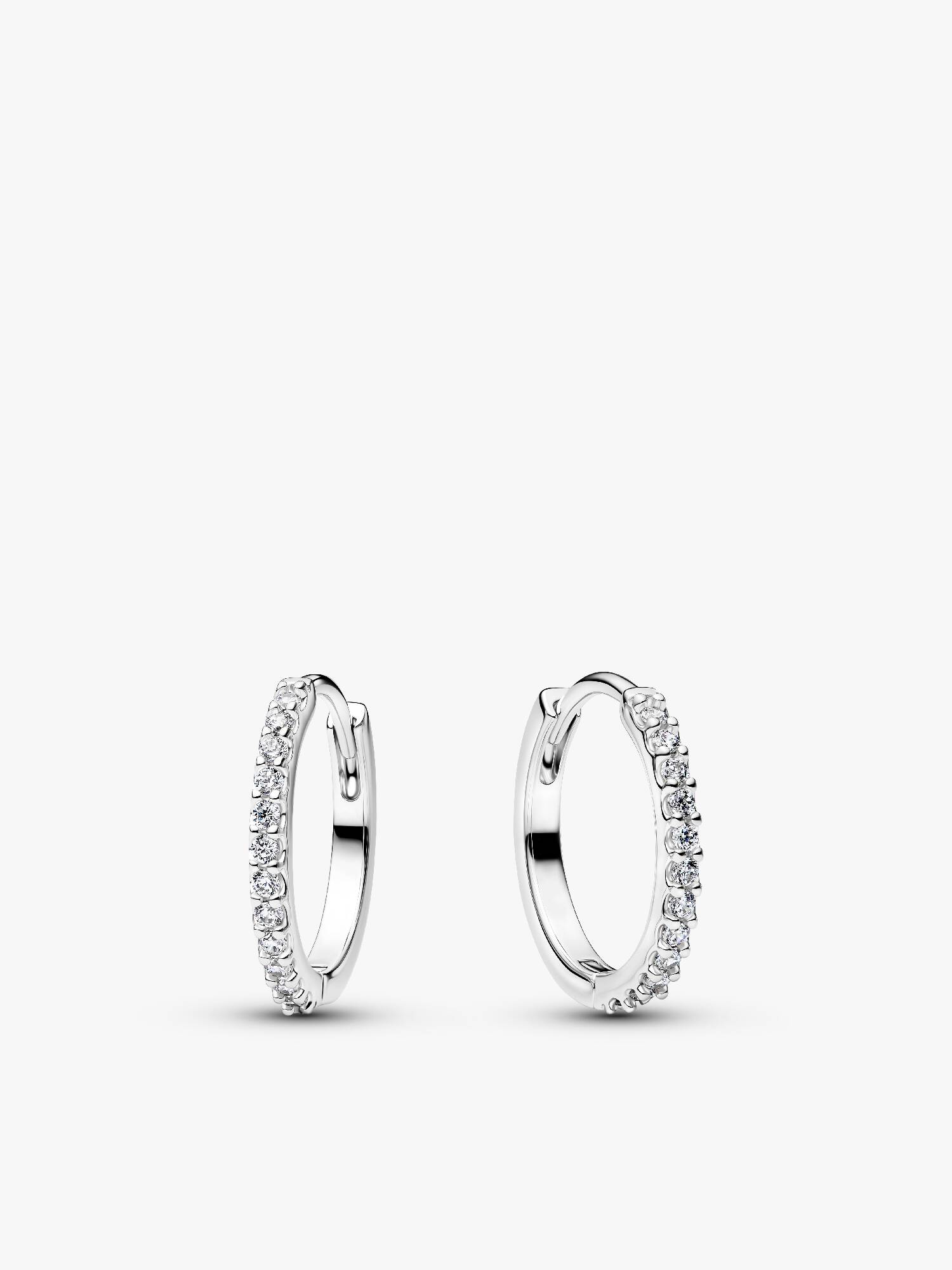 Small Sparkling Hoop Earrings