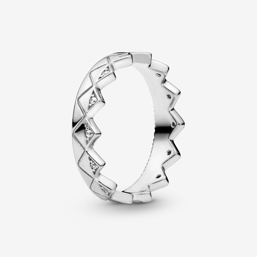 FINAL SALE - Geometric Crown Ring image number 0