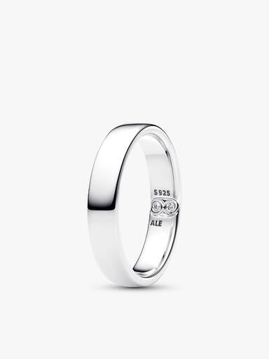 Ensemble de bagues gravables en argent sterling pour elle et pour lui