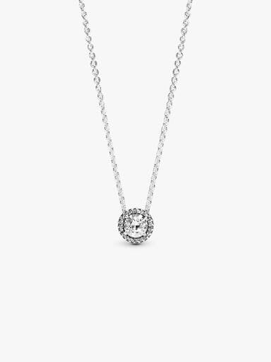 Collier Halo scintillant rond