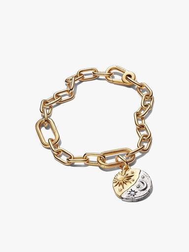 Sun & Moon Medallion Bracelet Set