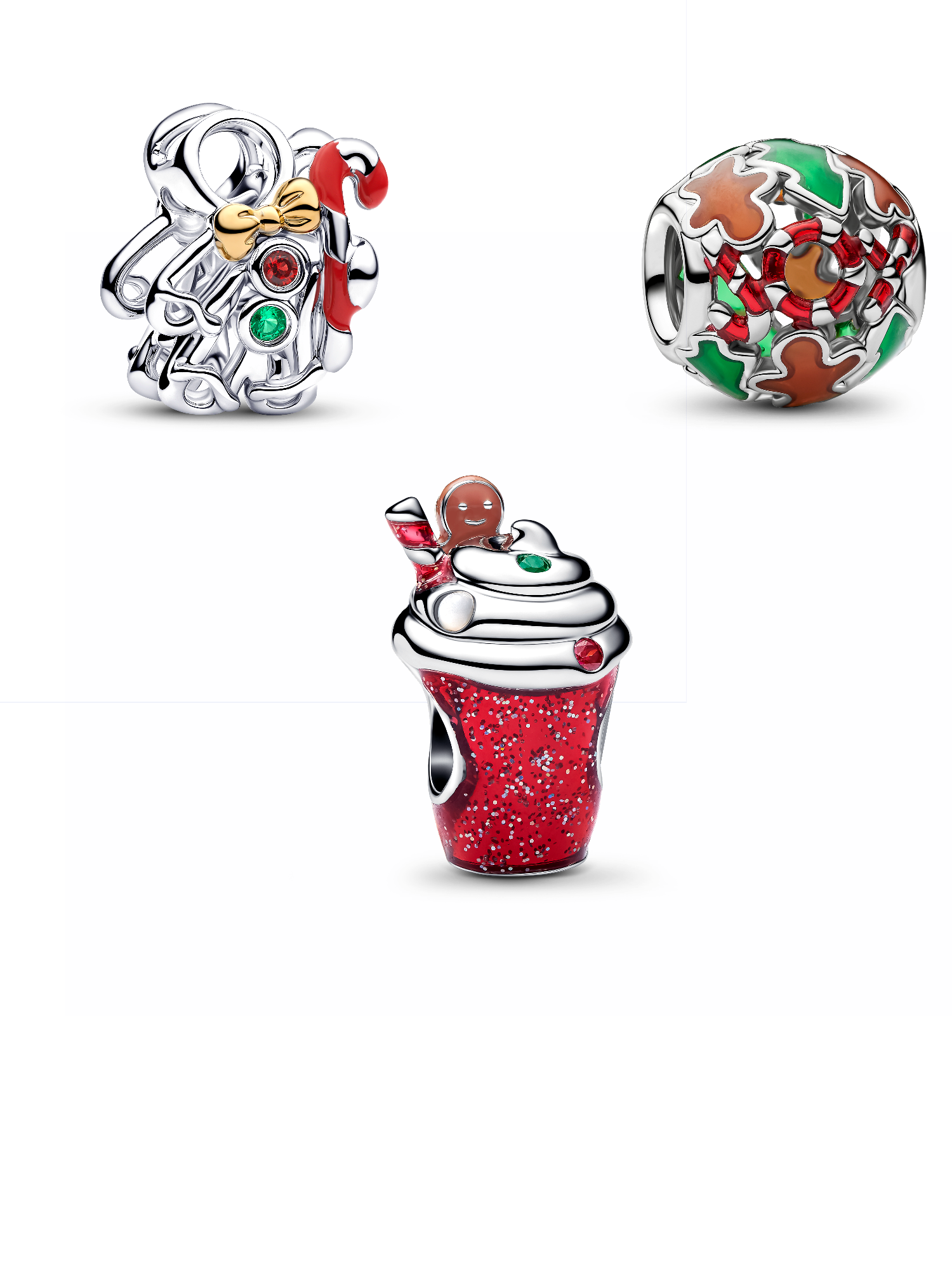 Gingerbread Friends Charm Trio