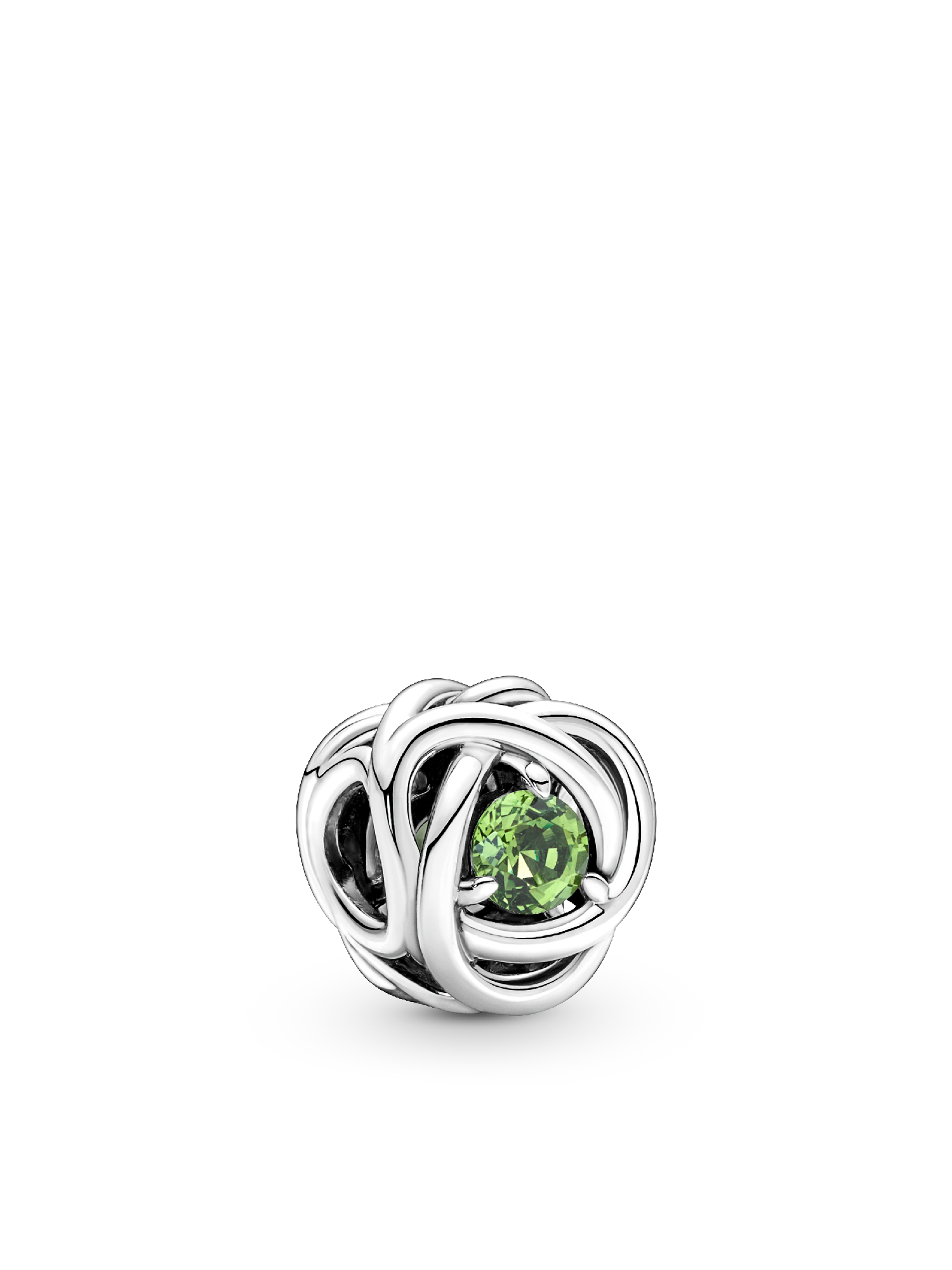 Collier avec charm-pendentif Cercle éternel d'août