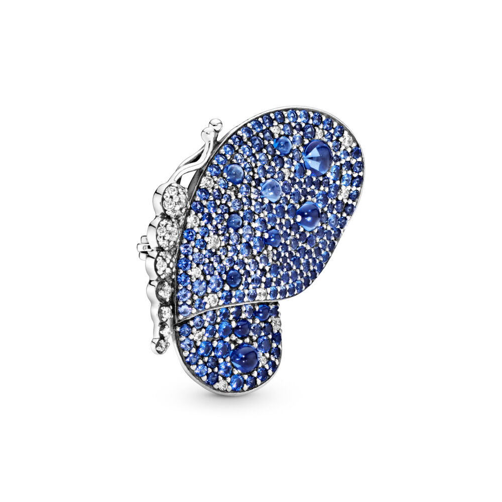Dazzling Blue Butterfly Pendant | Sterling silver | Pandora Canada