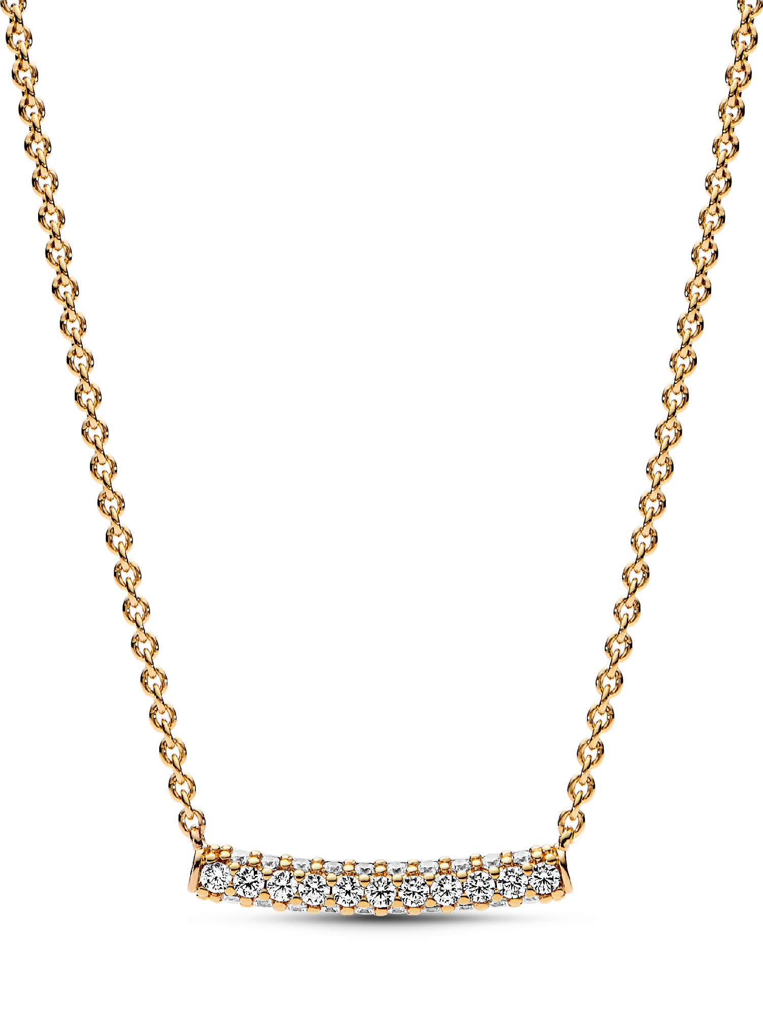 Pandora Timeless Pavé Single-row Bar Collier Necklace