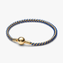 Blue Cord Box Chain Bracelet Blue Cord Box Chain Bracelet