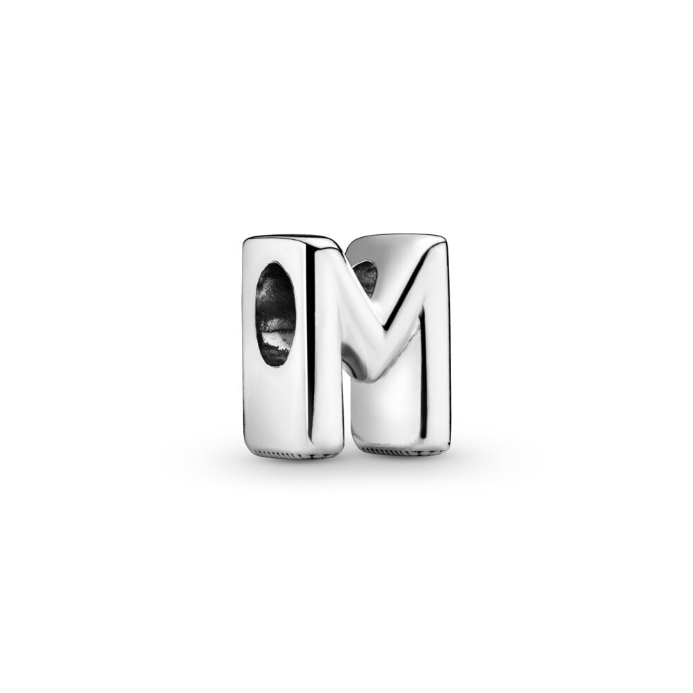 Letter M Alphabet Charm | Sterling silver | Pandora Canada