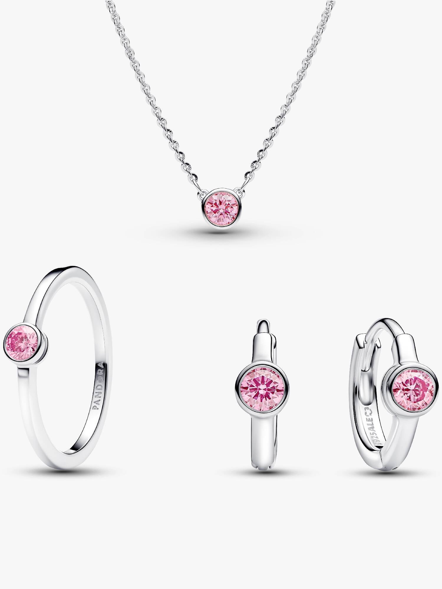 Pandora Era Pink Lab-Grown Diamond Jewellery Set