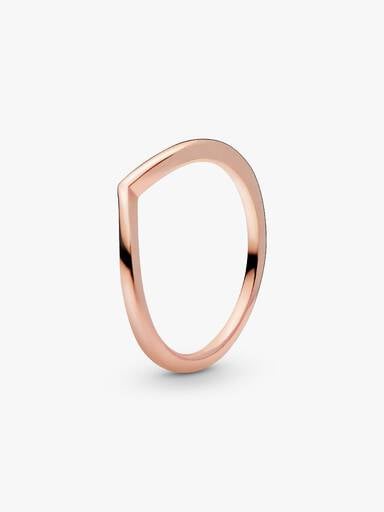 Polished Wishbone Ring
