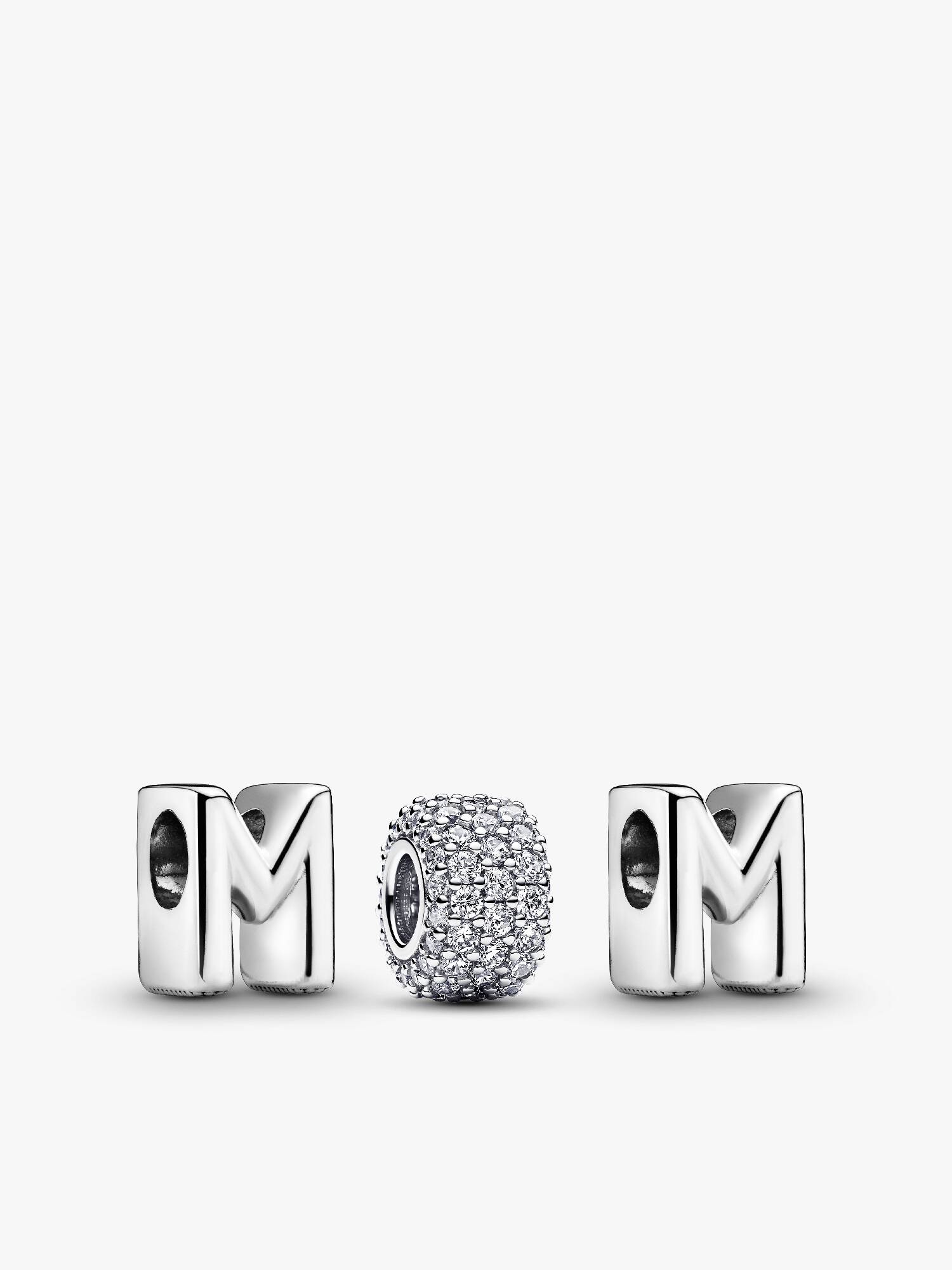 MOM Letter Charm Trio