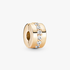 Clear Sparkling Row Clip Charm Clear Sparkling Row Clip Charm