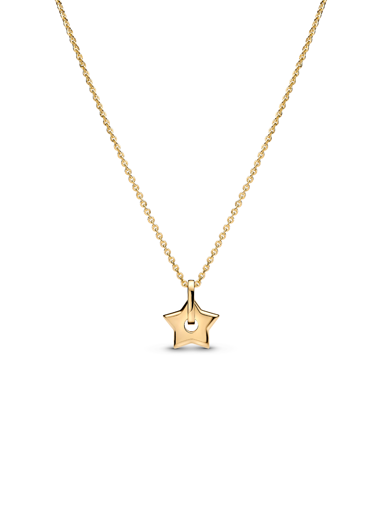 Pandora Talisman 14k Gold Lab-grown Diamond Pavé Star Pendant Necklace