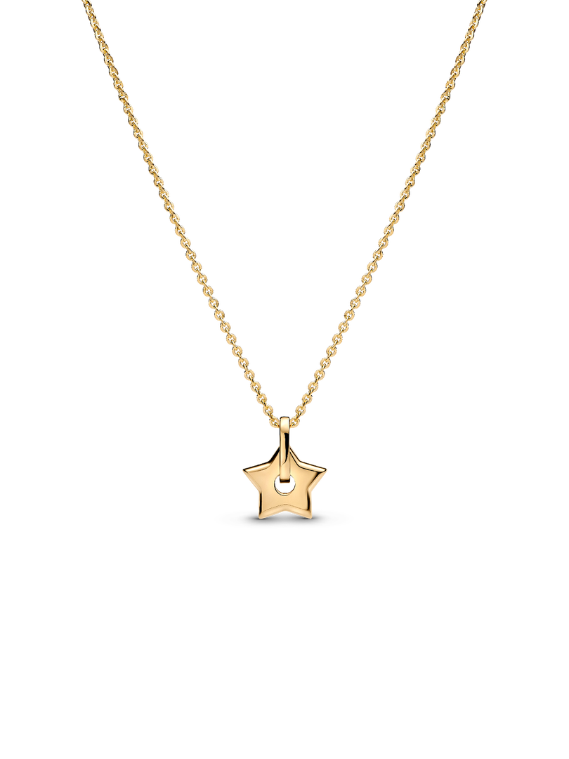 Pandora Talisman 14k Gold Lab-grown Diamond Pavé Star Pendant Necklace