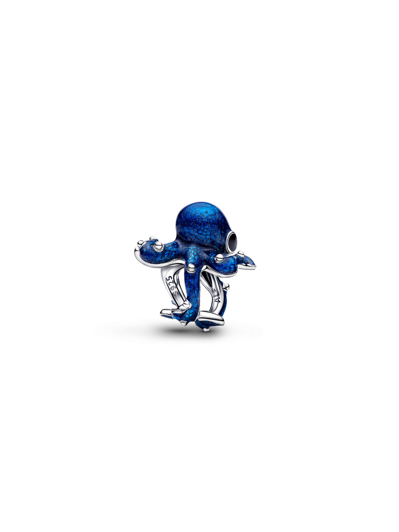 Blue Octopus Charm