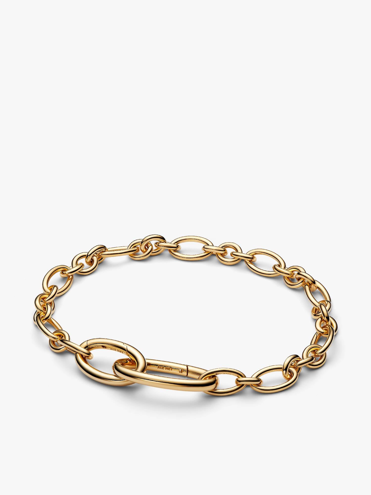 Bracelet à chaîne à maillons ovales ouvrant 