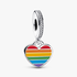 Charm pendentif coeur arc-en-ciel de fiert� Charm pendentif coeur arc-en-ciel de fiert�
