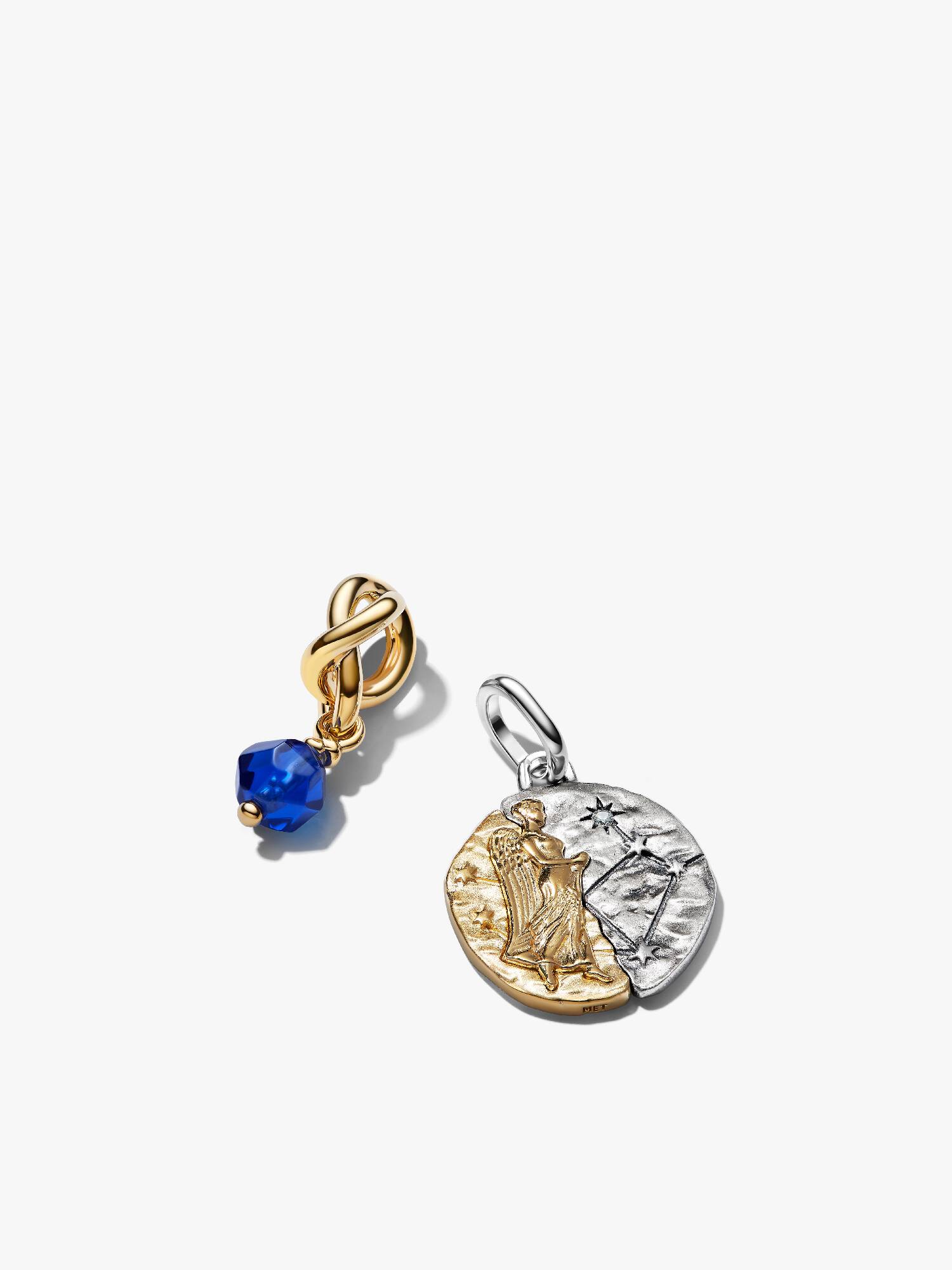 Libra Medallion & September Birthstone Charm Duo