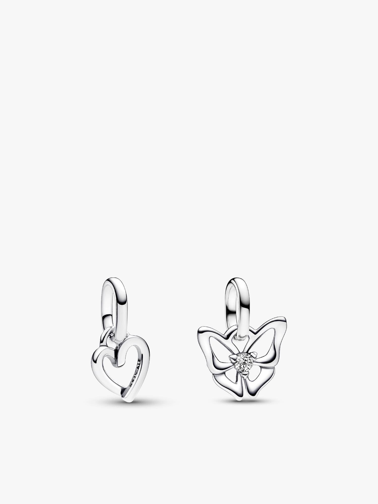 Heart & Butterfly Mini Charm Set