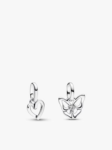 Heart & Butterfly Mini Charm Set