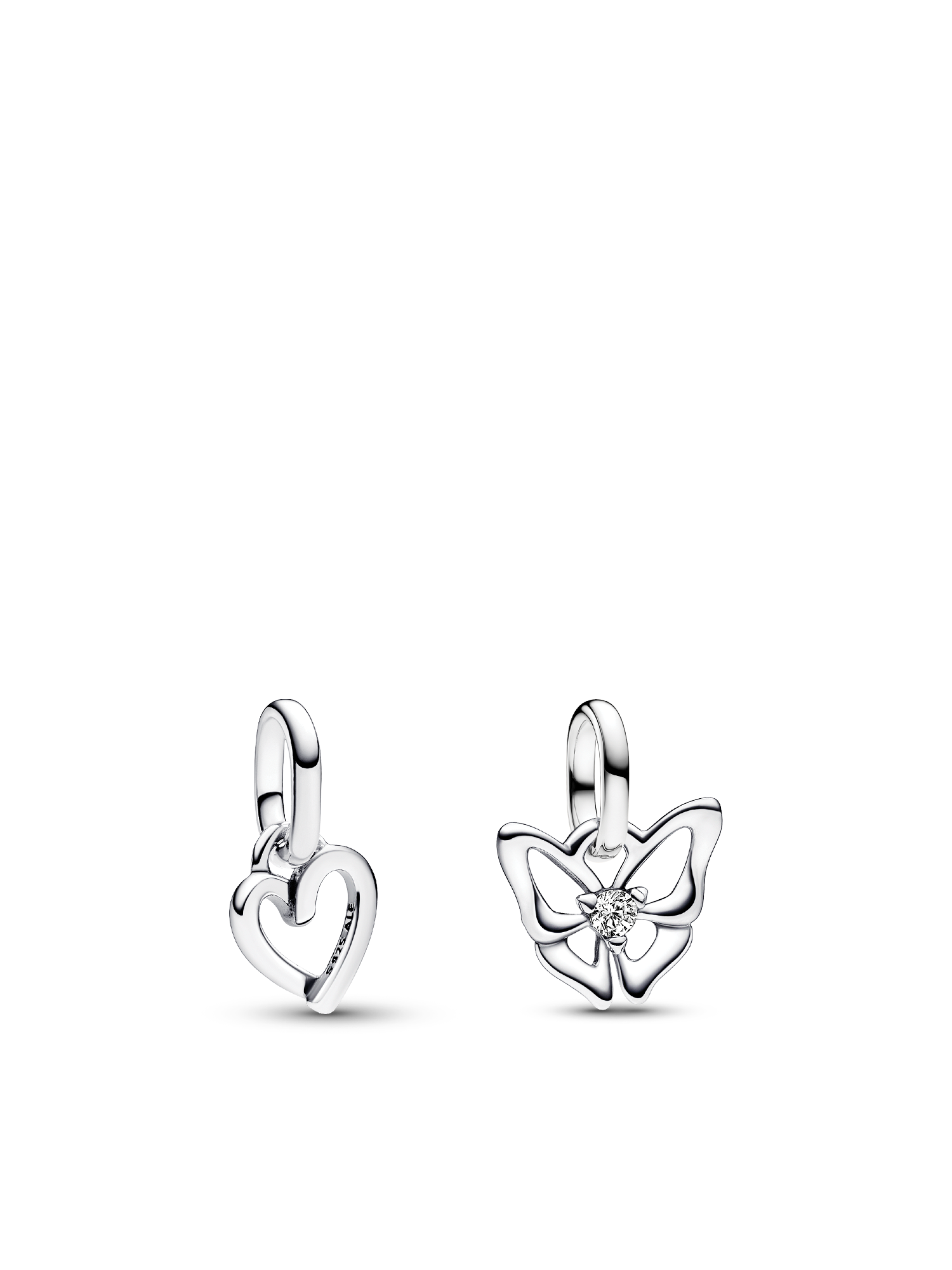 Heart & Butterfly Mini Charm Set