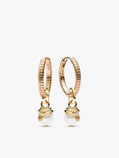 Snake Pearlescent Charm Earrings