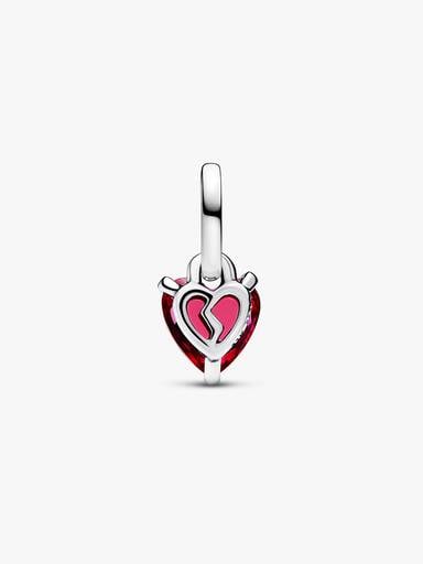VENTE FINALE - Mini charm-pendentif Cœur brisé
