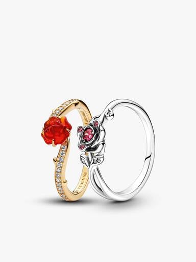 Disney Beauty & The Beast Ring Set