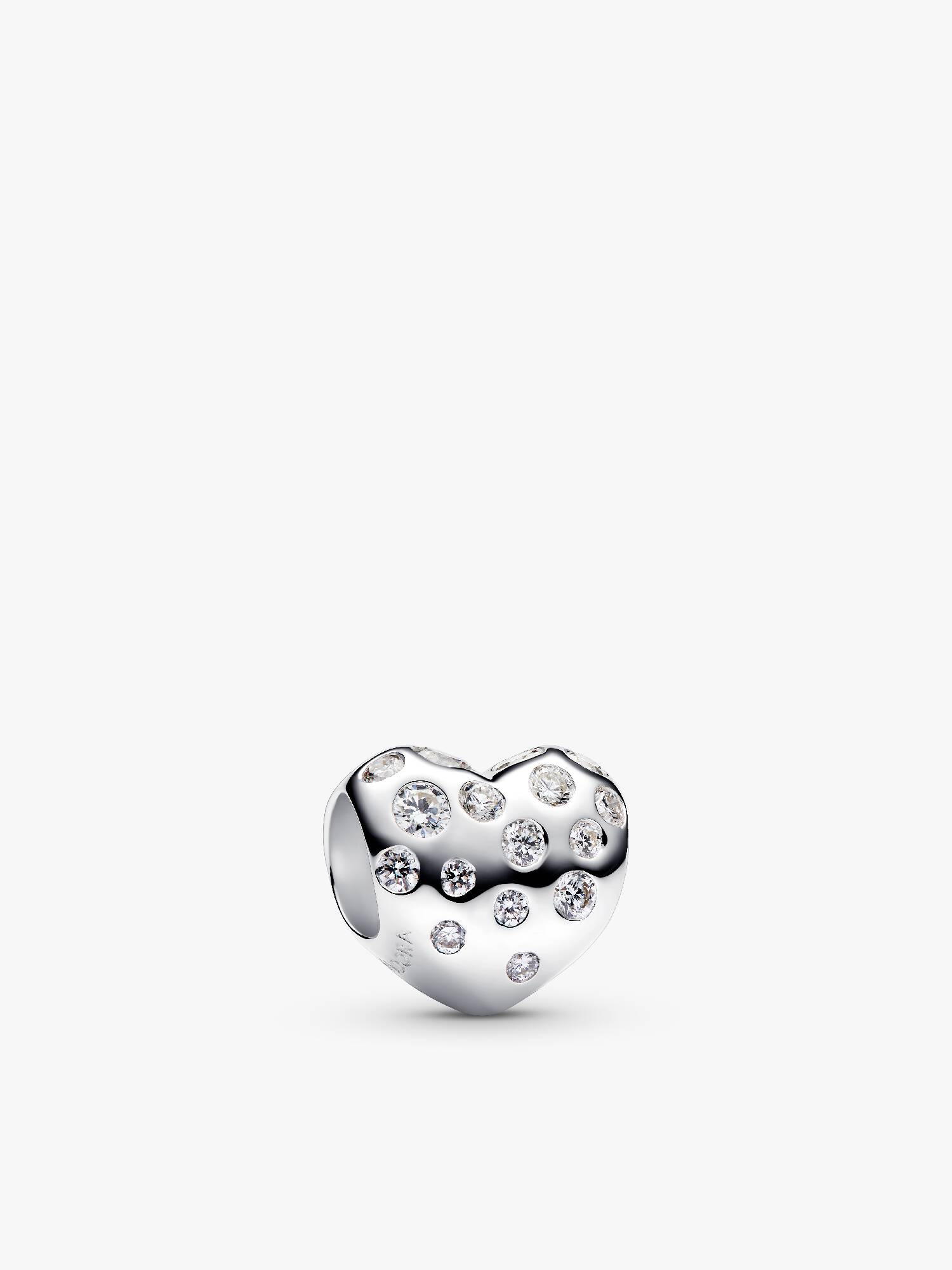 Charm Cœur à diamants cultivés en laboratoire Pandora