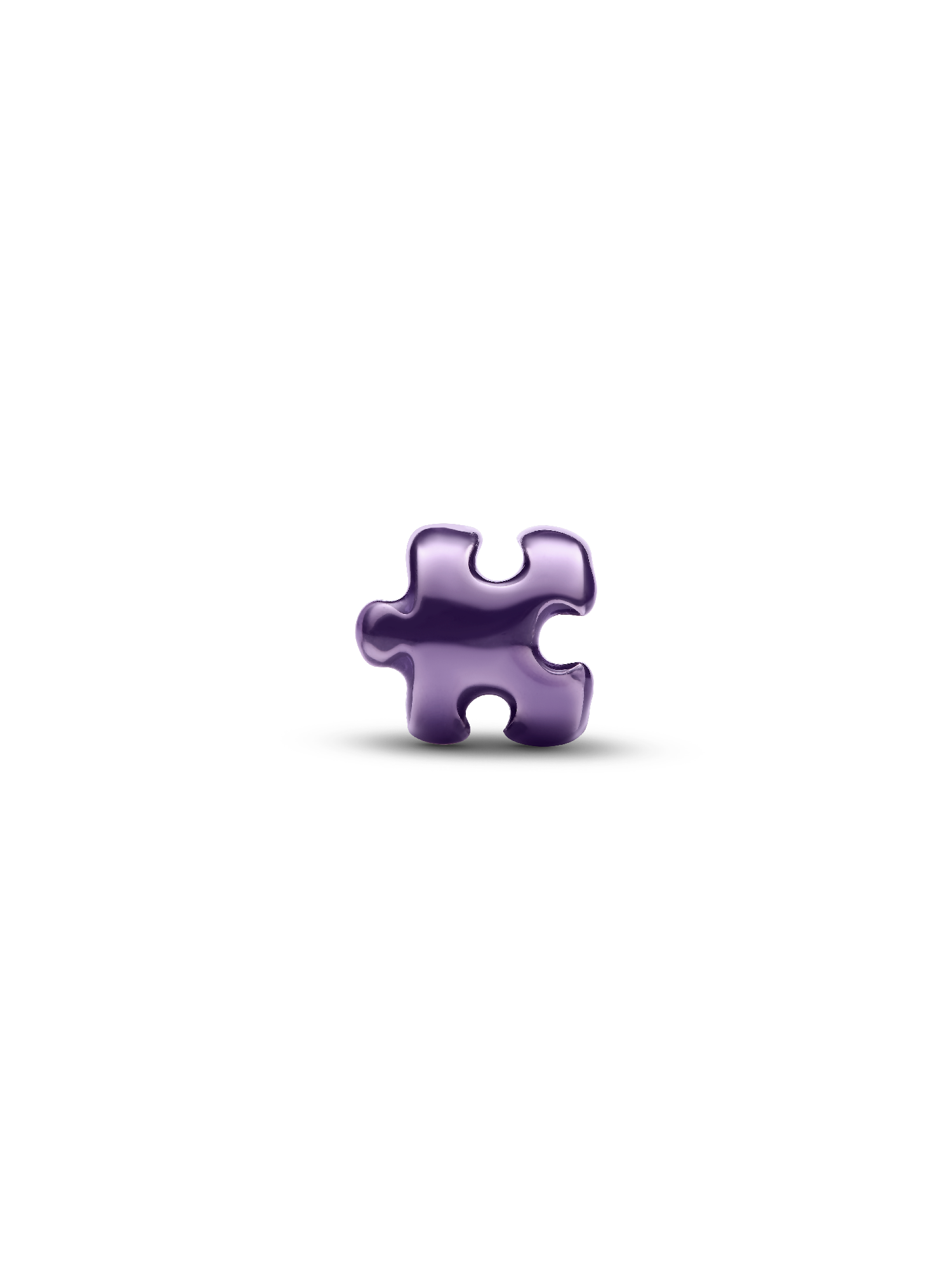 Mini charm Pièce de casse-tête mauve