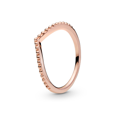 FINAL SALE - Beaded Wishbone Ring