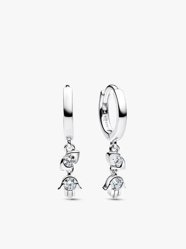 Pandora Talisman Lab-Grown Diamond Hamsa Hand Necklace & Earrings Set