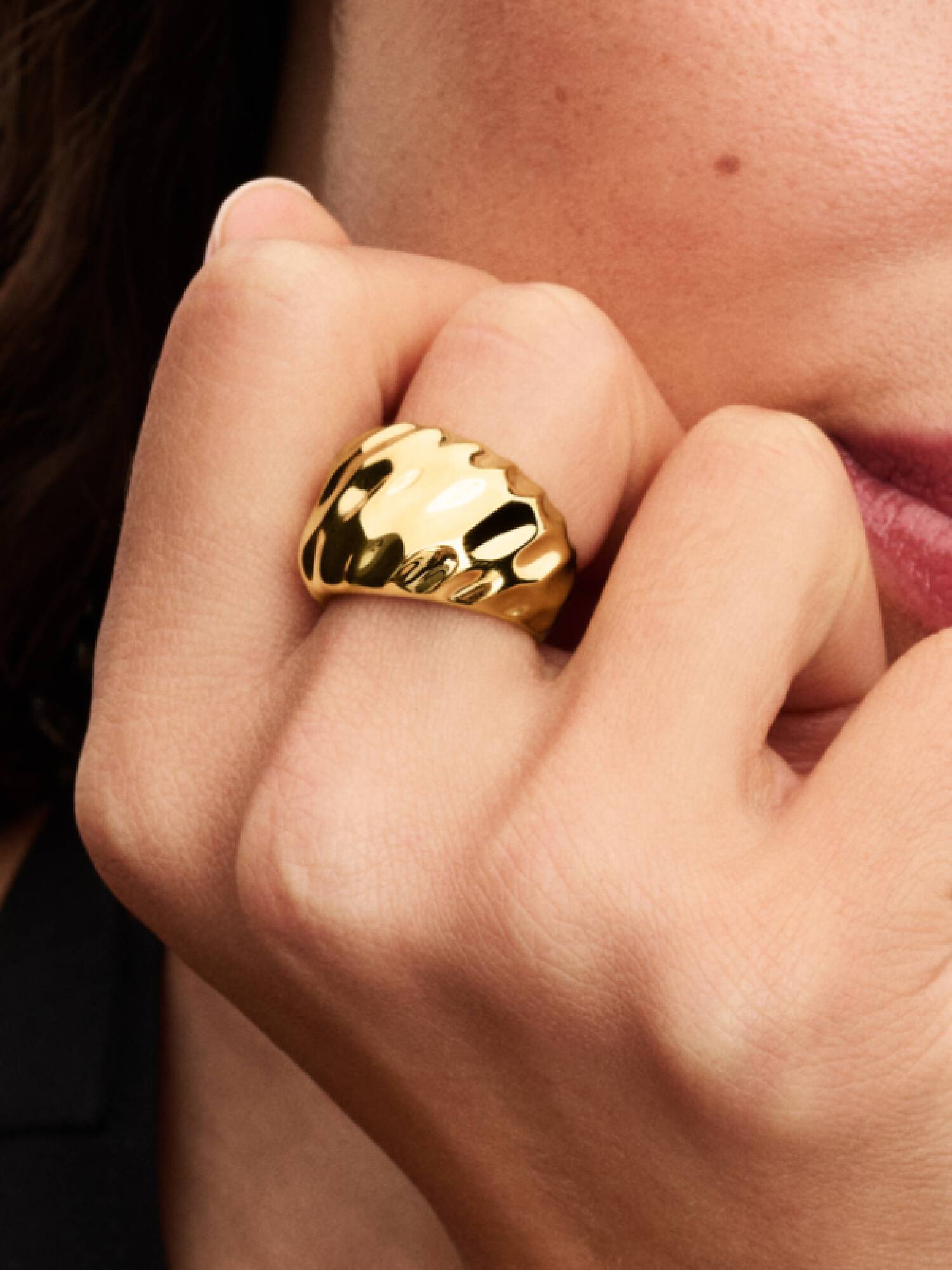 Bague audiacieuse ondulée