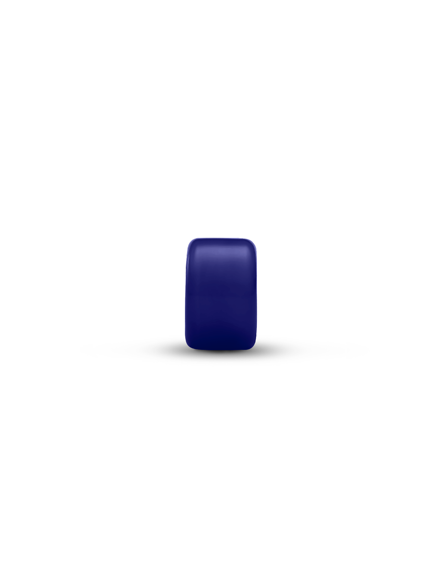 Mini charm en verre de Murano bleu