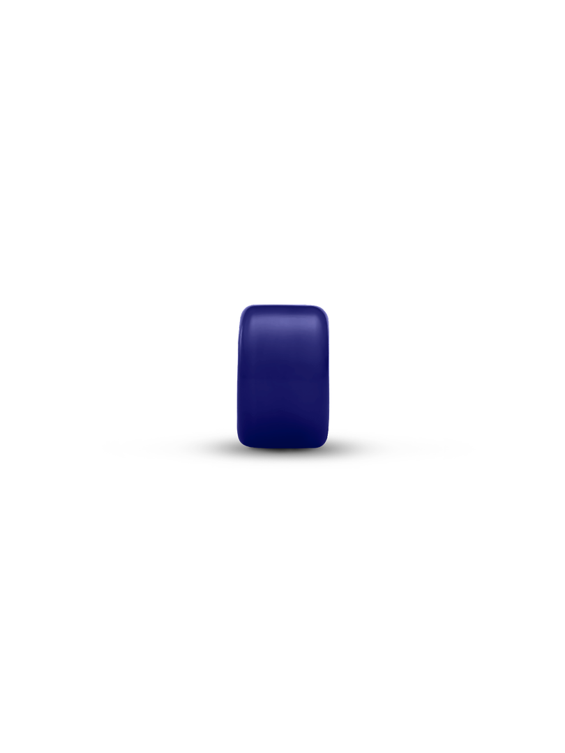 Mini charm en verre de Murano bleu
