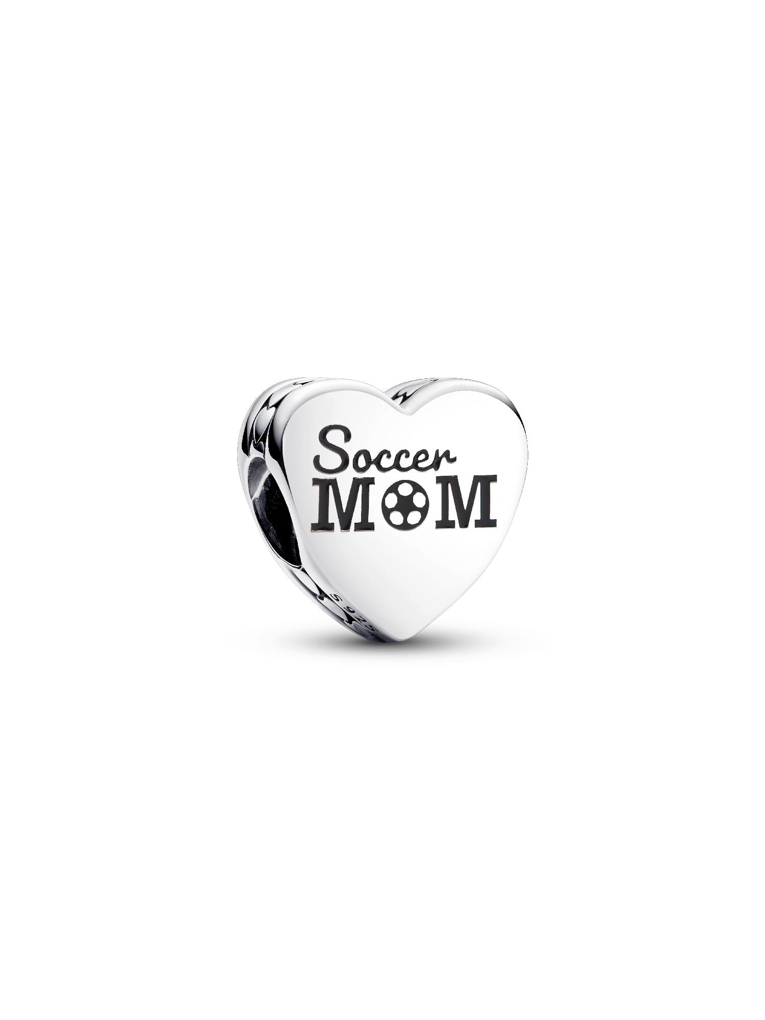 Charm en forme de cœur Maman de soccer