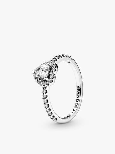 Elevated Heart Ring Set