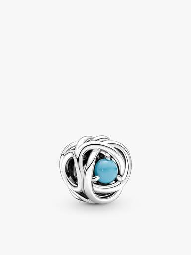 Collier avec charm-pendentif Cercle éternel de décembre